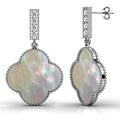 Boxed White Gold Milkyway Necklace and Earrings Set Embellished with Swarovski¬¨√Ü Crystals - Brilliant Co