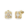 Boxed 3 Pairs Adorable Menoza Gold Stud Earrings Set