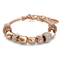 Boxed Rose Gold Multibeaded Bracelet and Earrings Set Embellished with Swarovski¬¨√Ü Crystals - Brilliant Co