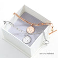 Boxed Australian Coin Charm Toggle Clasp Bracelet & Glam Chain Dangle Earrings Set in Rose Gold