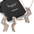 Boxed Zigzag Set Embellished with Swarovski¬¨√Ü Crystals
In Rose Gold - Brilliant Co