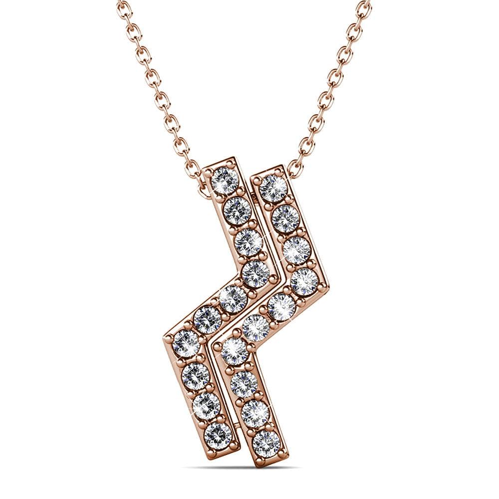 Boxed Zigzag Set Embellished with Swarovski¬¨√Ü Crystals
In Rose Gold - Brilliant Co