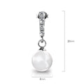 Boxed 2 Pairs Lustrous Earrings Set Embellished with Swarovski¬¨√Ü Crystal Iridescent Tahitian Look Pearls in White Gold - Brilliant Co