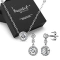 Boxed Sacred Circle Set Embellished with Swarovski¬¨√Ü Crystals In White Gold - Brilliant Co