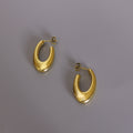 Boxed 2 Pairs of Sylvia Titanium Earrings Set in Gold