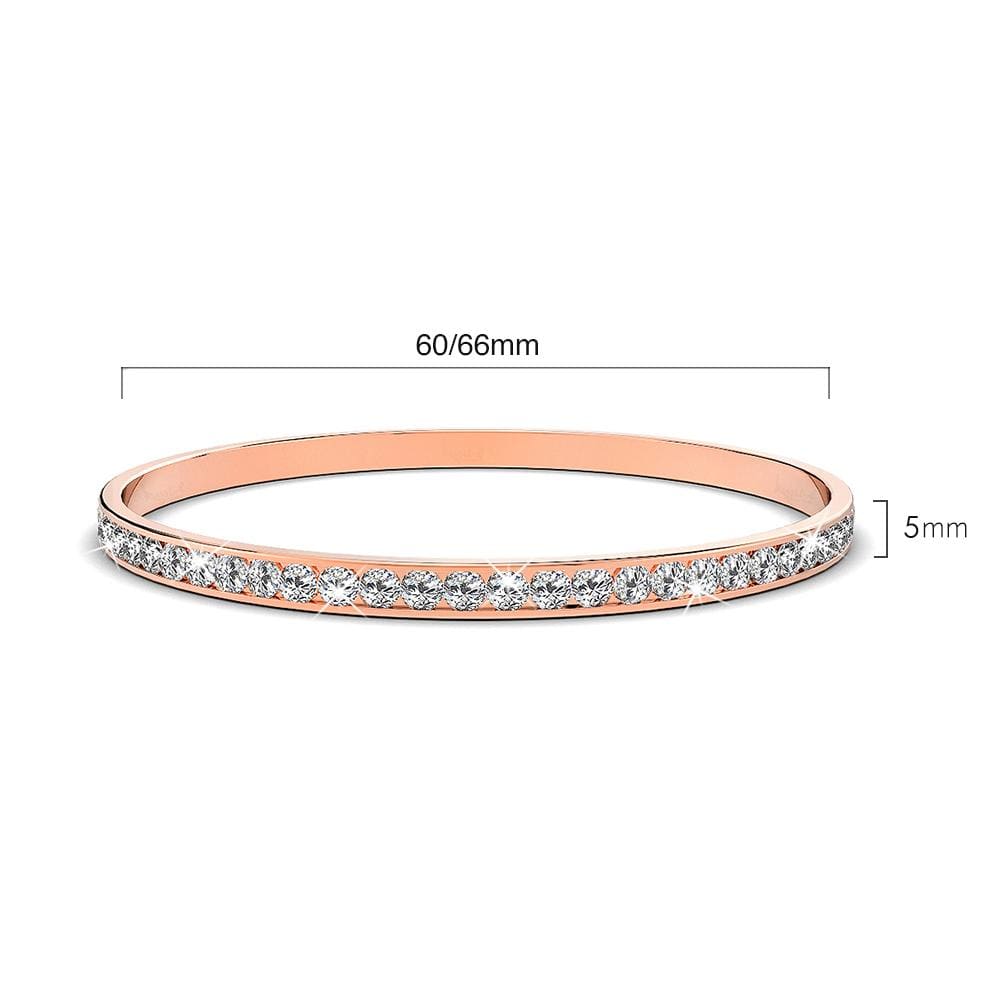 Boxed Classic Bangle and Hoops Set Embellished with Swarovski® Crystals