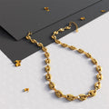 Boxed Interlock Coffee Bean Necklace and Bracelet Set