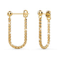 Boxed Dangly Gold Necklace and Earrings Set