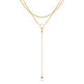 Boxed Dangly Gold Necklace and Earrings Set