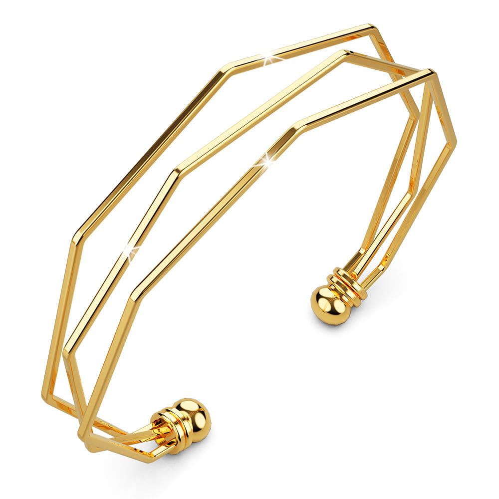 Boxed Oh My Gold Bangle and Earrings Set
