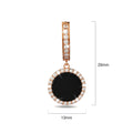 Boxed Bullion Gold Elite watch and Earrings Set Embellished with Crystals in Rose Gold and Black