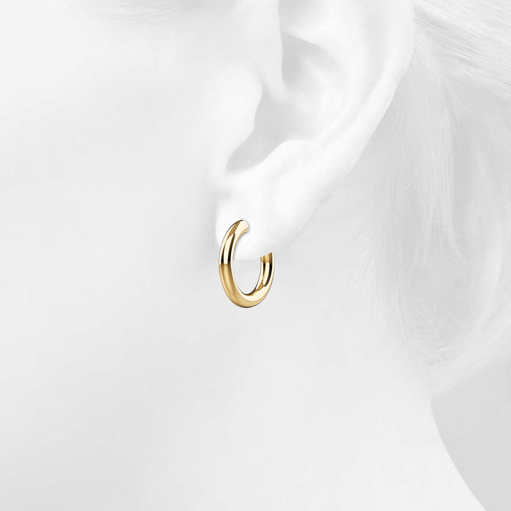 Boxed Creole C-Hoop 3 Pc Earrings Set