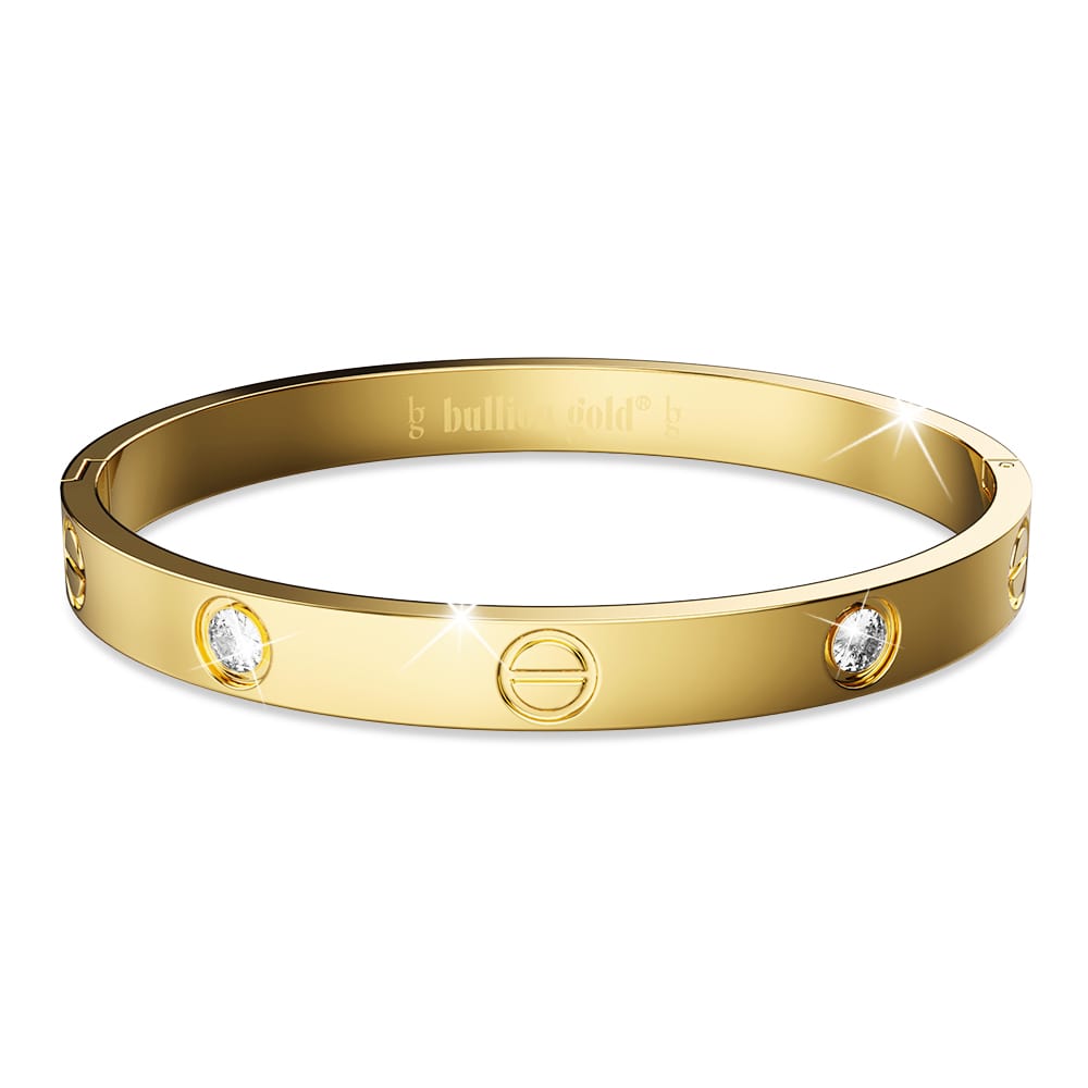 Boxed Carrie 3 Pc Tri-Tone Bangle Set