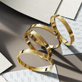 Boxed Carrie 3 Pc Tri-Tone Bangle Set