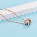 Boxed Born to Dazzle Necklace and Earrings Set in Rose Gold