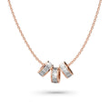 Boxed Born to Dazzle Necklace and Earrings Set in Rose Gold