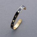 Boxed Mickey Mini Enamel 2 Pc Cuff Bangle Set