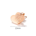 Boxed Beauty with Love Earrings and Bangle Set in Rose Gold