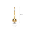 Boxed 3 Pairs of Gold Orb Earrings Set.