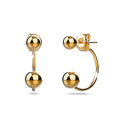 Boxed 3 Pairs of Gold Orb Earrings Set.