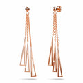 Boxed Royal Tassels & Rose Gold Stainless Steel Bangle Set