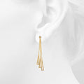 Boxed Royal Tassels & Gold Stainless Steel Bangle Set