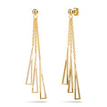 Boxed Gold Layered Dangly Earrings Set