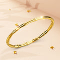 Boxed Simplistic Gold Bracelet & Ring Set
