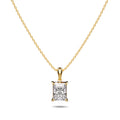 Boxed Crystal Clear Zircon Rectangular Necklace and Earrings Set