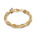 Boxed Bea Gold Double Twist Bracelet and Necklace Set