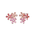 Boxed Petalia Pink Stud Earrings and Necklace Featured Swarovski¬Æ Crystals in Rose Gold