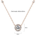 Boxed Sacred Circle Jewellery Set embellished with Crystal from Swarovski in Rose Gold