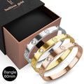 Boxed Carrie 3 Pc Tri-Tone Bangle Set