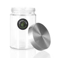 Lemon & Lime 1.25L ALTO GLASS JAR STAINLESS STEEL LID 12PC PACK - Brilliant Co