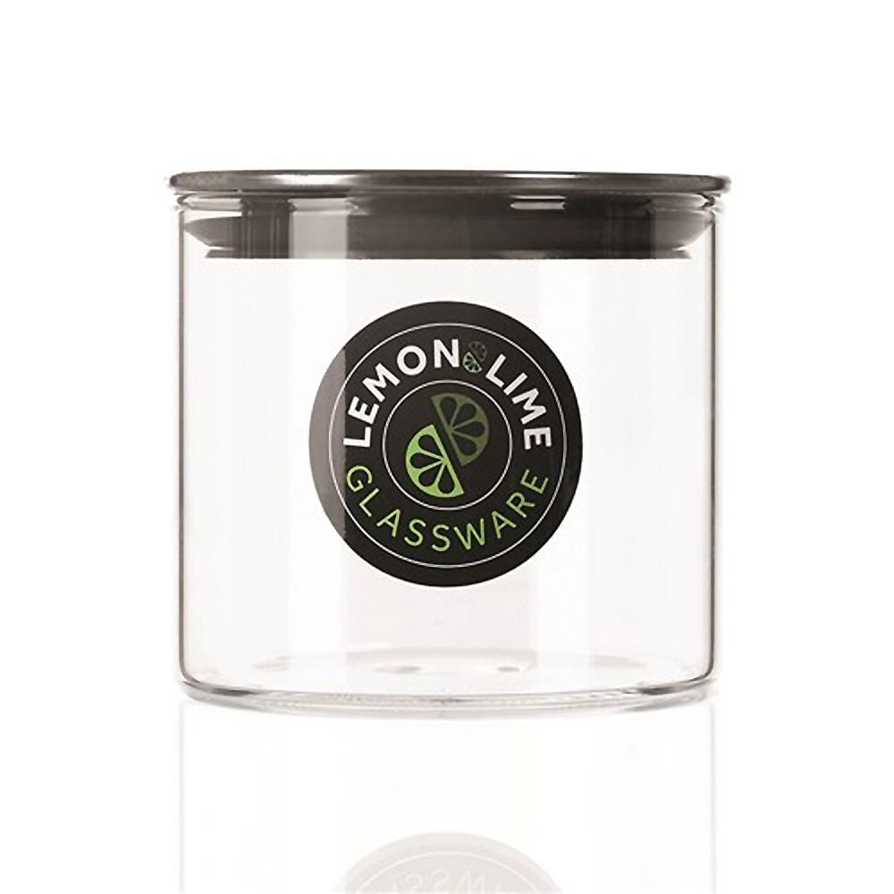 Lemon & Lime 345ML ACIER GLASS JAR STAINLESS STEEL LID 24PC PACK - Brilliant Co