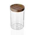 Lemon & Lime 750ML WOOD END GLASS CANISTER 12PC