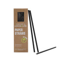 Lemon & Lime ECO PAPER STRAWS 20CM BLACK 100PK IN PDQ