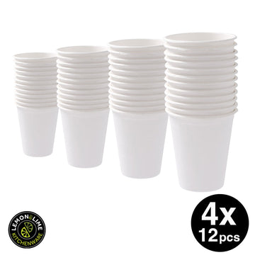 Lemon & Lime ECO SUGARCANE CUP 250ML 48PC - WHITE