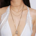 Multilayer 4 Piece Large Trendy Flower Pendant Layering Gold Necklace - Brilliant Co