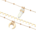 Multilayer 3 Piece Night Sky inspired Layering Gold Necklace - Brilliant Co