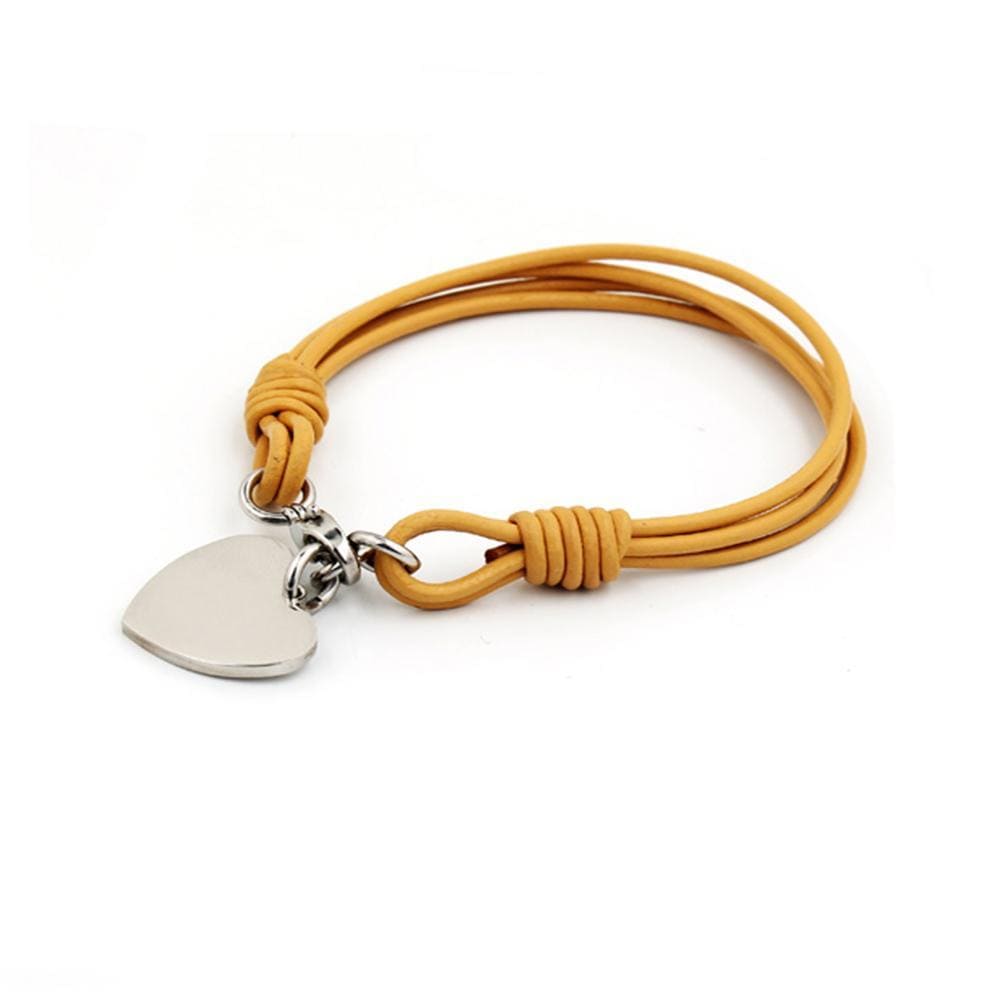 Heart Charm Wrap Bracelet
