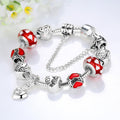 Pandora Inspired Full Set Beaded Charm Bracelet