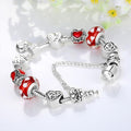 Pandora Inspired Full Set Beaded Charm Bracelet