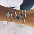 Bohemian 6-Piece Charm Bead Bracelet Set