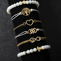 Bohemian 6-Piece Charm Bead Bracelet Set