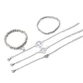 Bohemian 5-Piece Charm Bead Bracelet Set