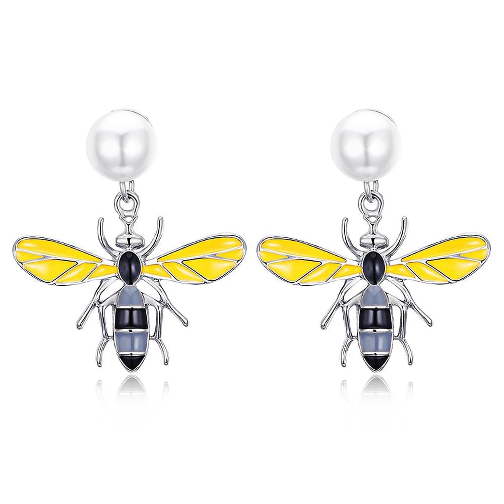 Bumble Bee Dangle Earrings - Brilliant Co