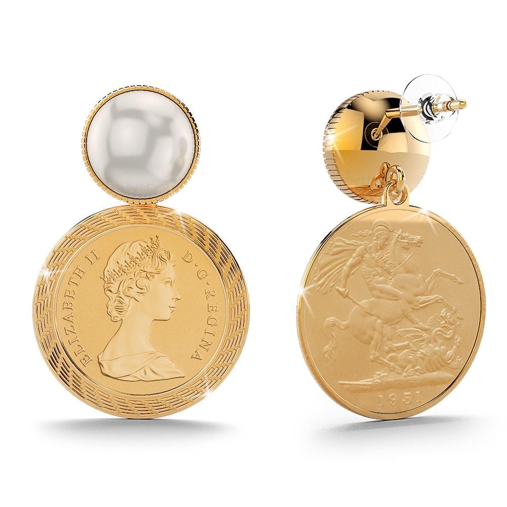 Fit For a Queen, Roman Penny Earrings - Brilliant Co