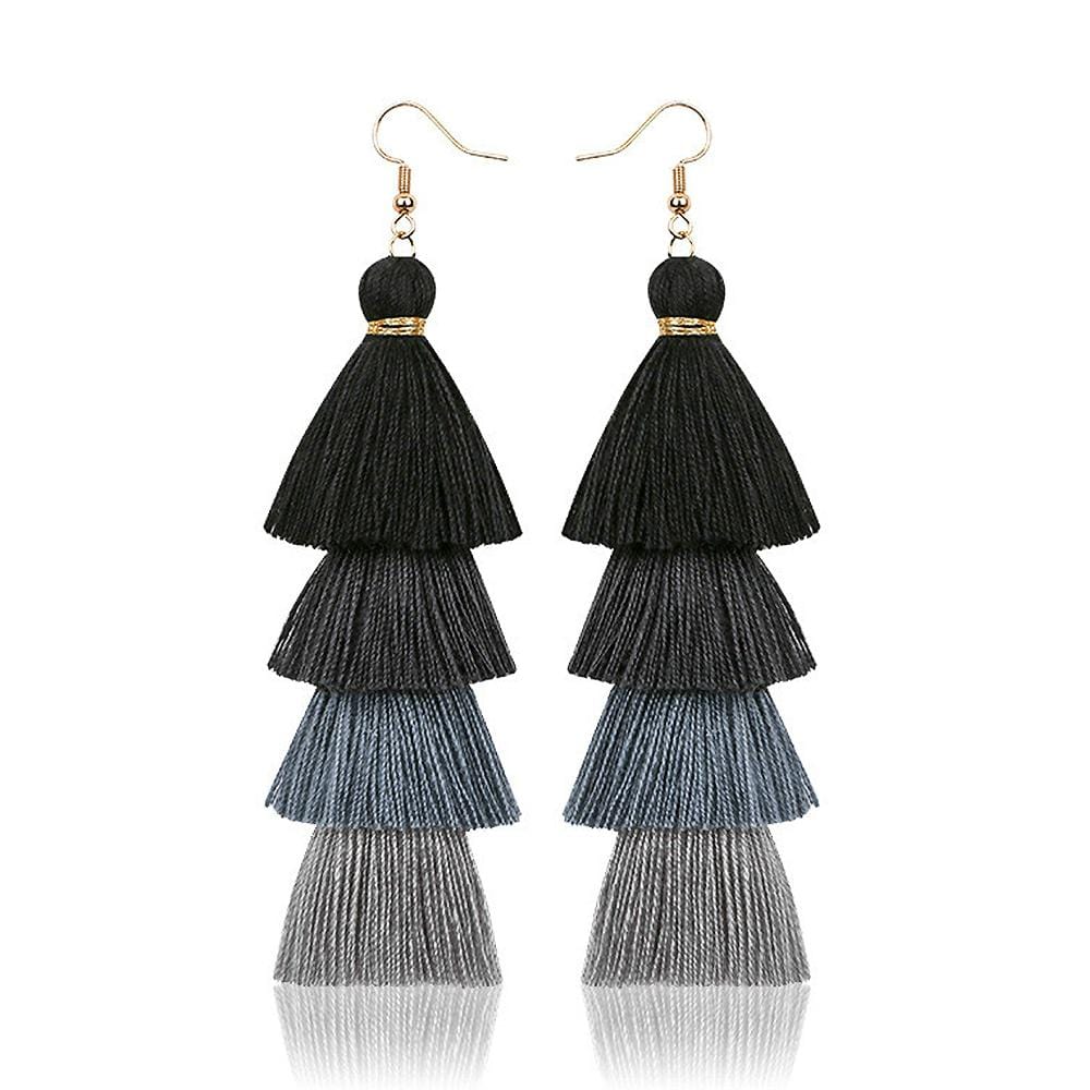 Tayla Extended Tassel Earrings - Brilliant Co