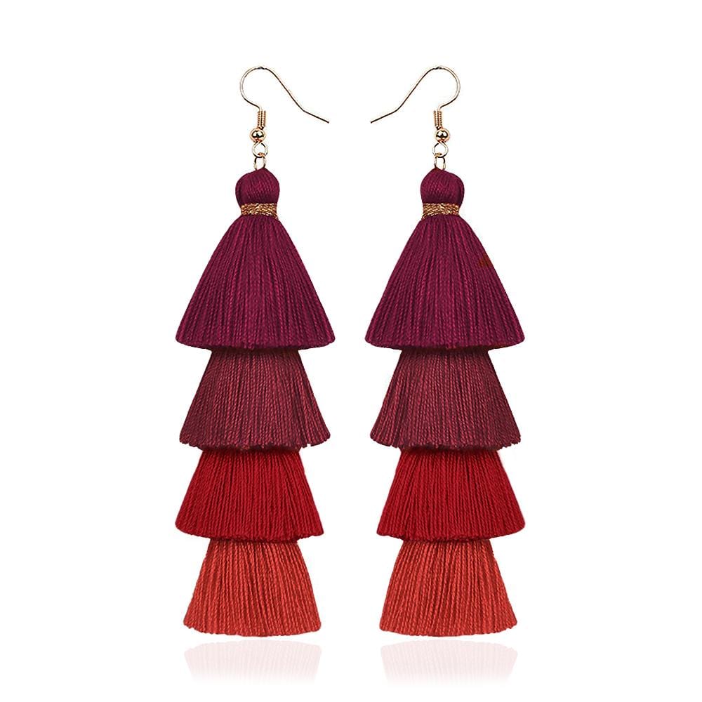 Tayla Extended Tassel Earrings - Brilliant Co